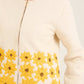 Floral Embroidered Jacket with Scalloped Hem