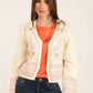 Embroidered Jacket with Studded Trim