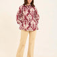 Printed Ramie Buttoned Long Shirt