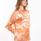 Artistic Print Button-Down Shirt