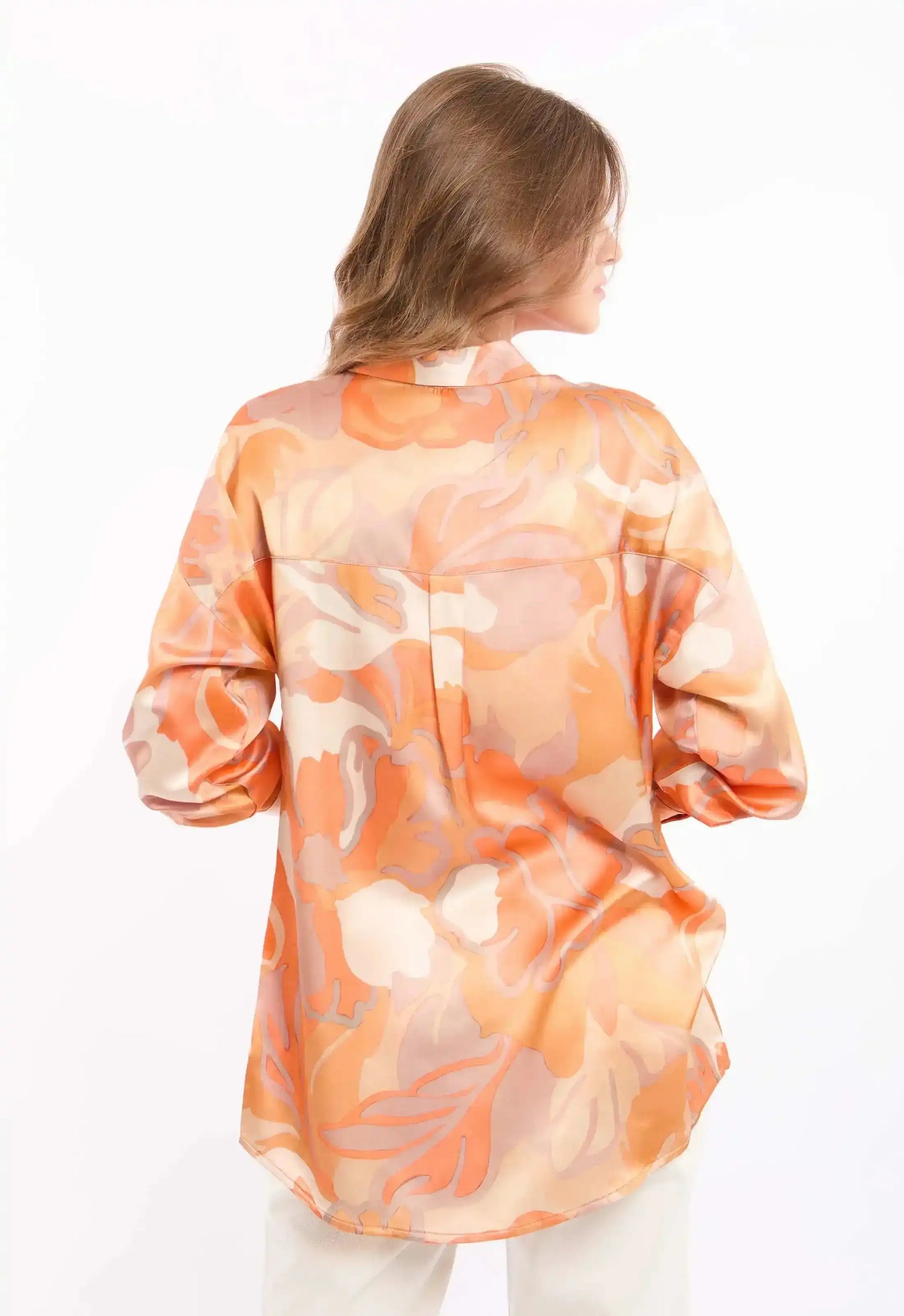Artistic Print Button-Down Shirt