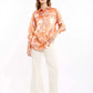 Artistic Print Button-Down Shirt