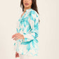 Floral Print V-Neck Blouse