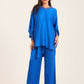 Colorful Ribbed V-Neck Elegant Tunic