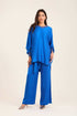 Colorful Ribbed V-Neck Elegant Tunic