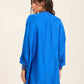 Colorful Ribbed V-Neck Elegant Tunic