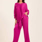 Colorful Ribbed V-Neck Elegant Tunic