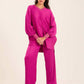 Colorful Ribbed V-Neck Elegant Tunic