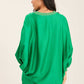 Colorful Ribbed V-Neck Elegant Tunic