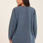 Women Blouse Embroidery Blue