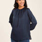 Elegant Pleated Satin Blouse