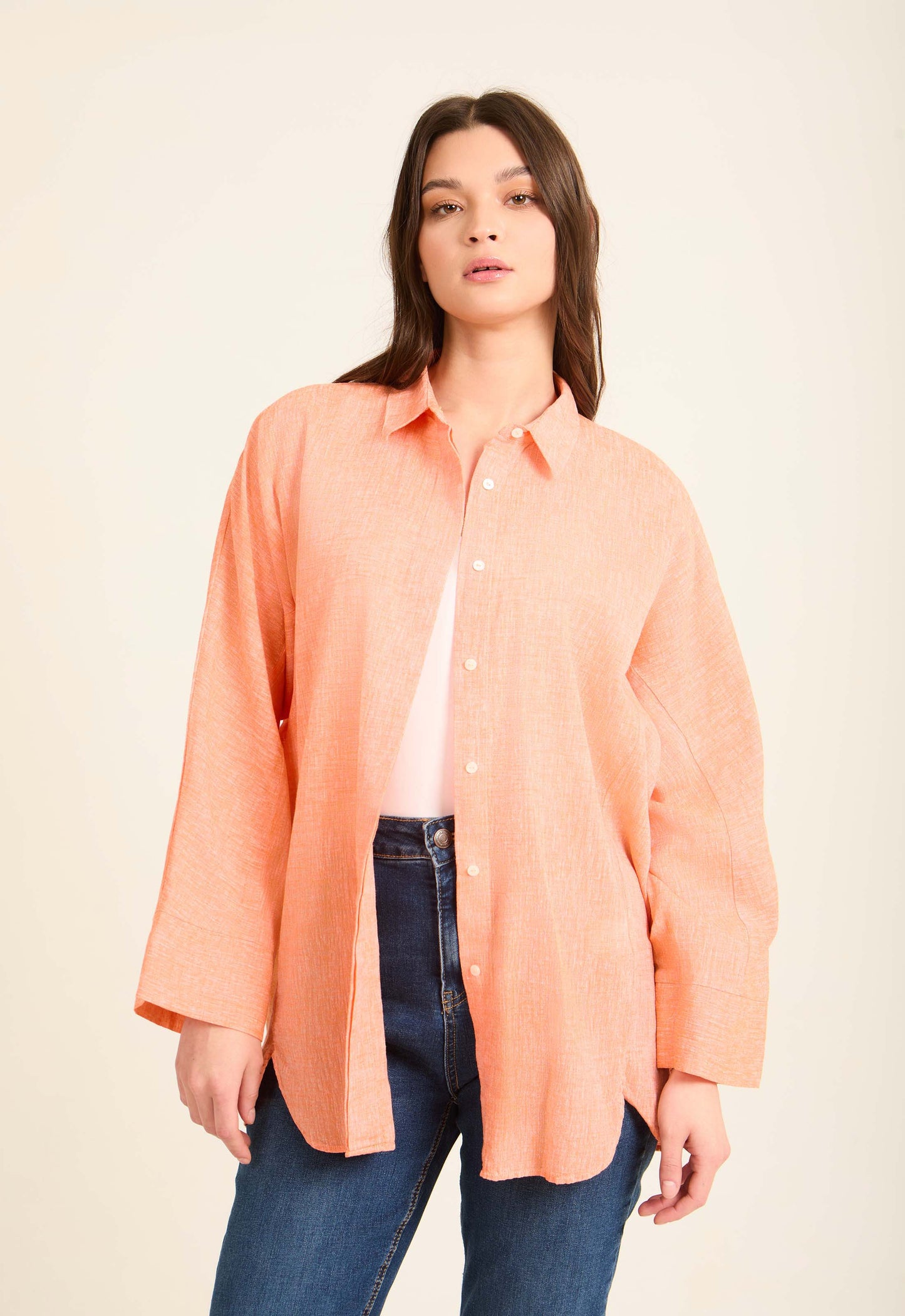Versatile Oversized Linen Shirt