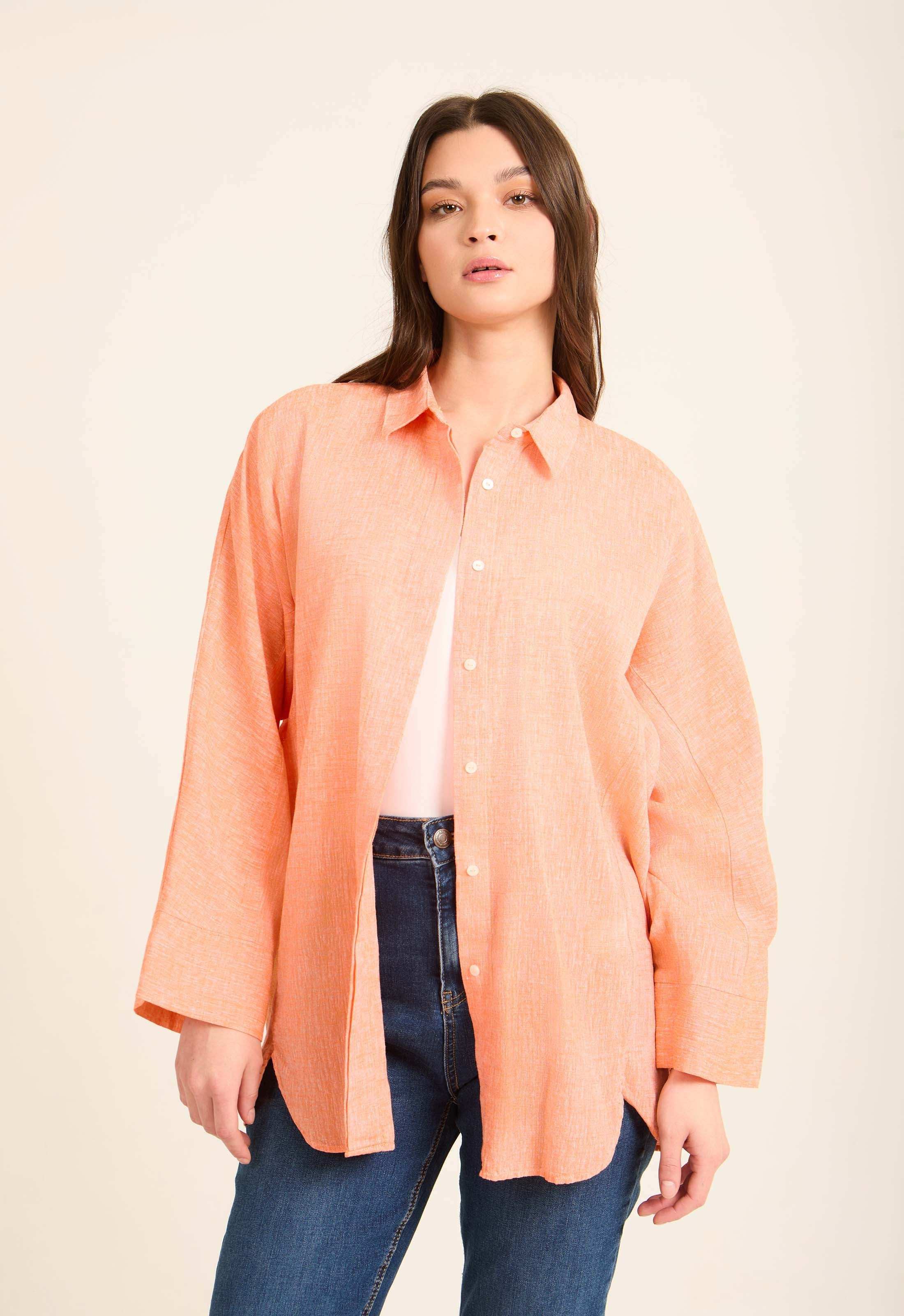 Versatile Oversized Linen Shirt