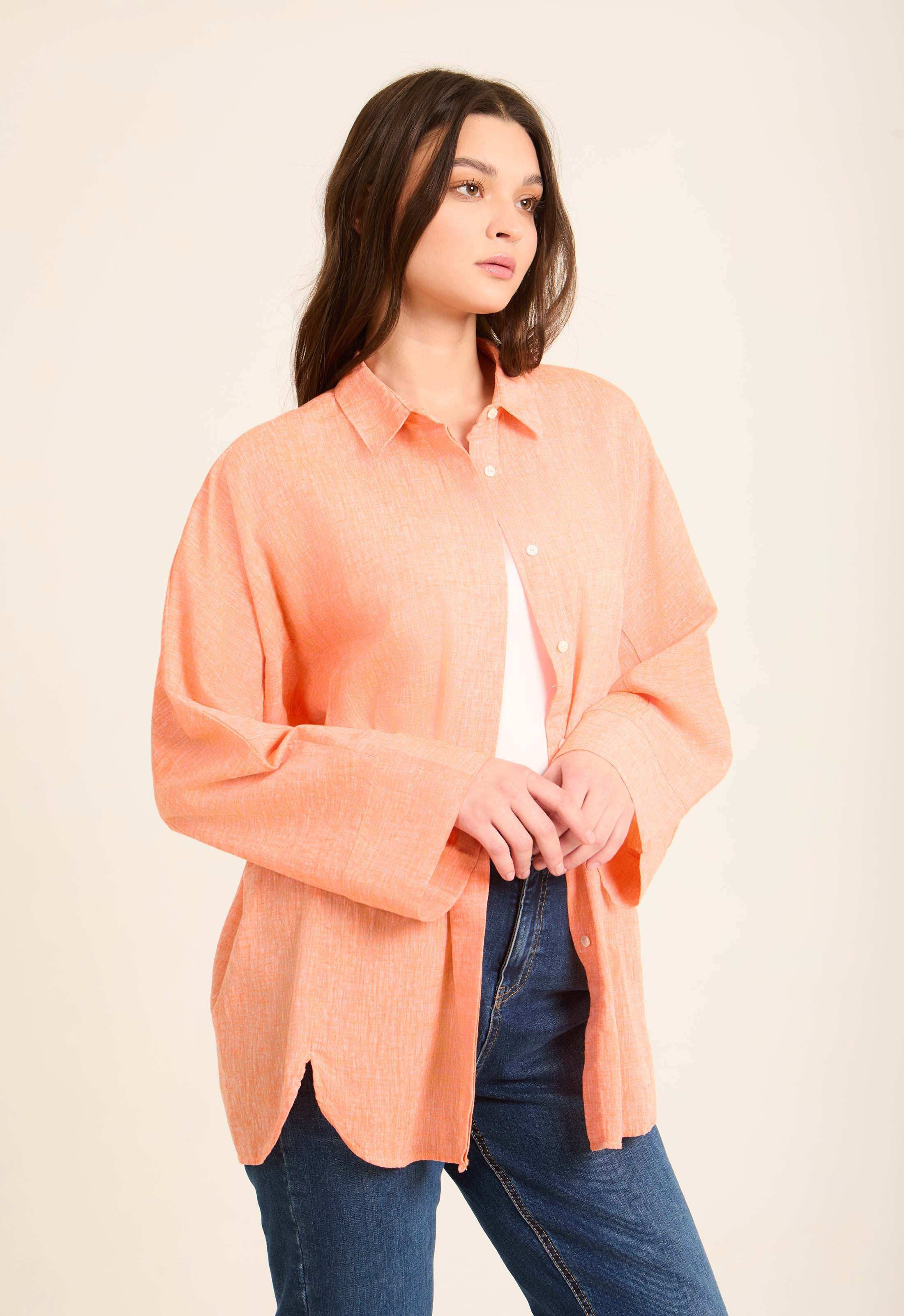 Versatile Oversized Linen Shirt