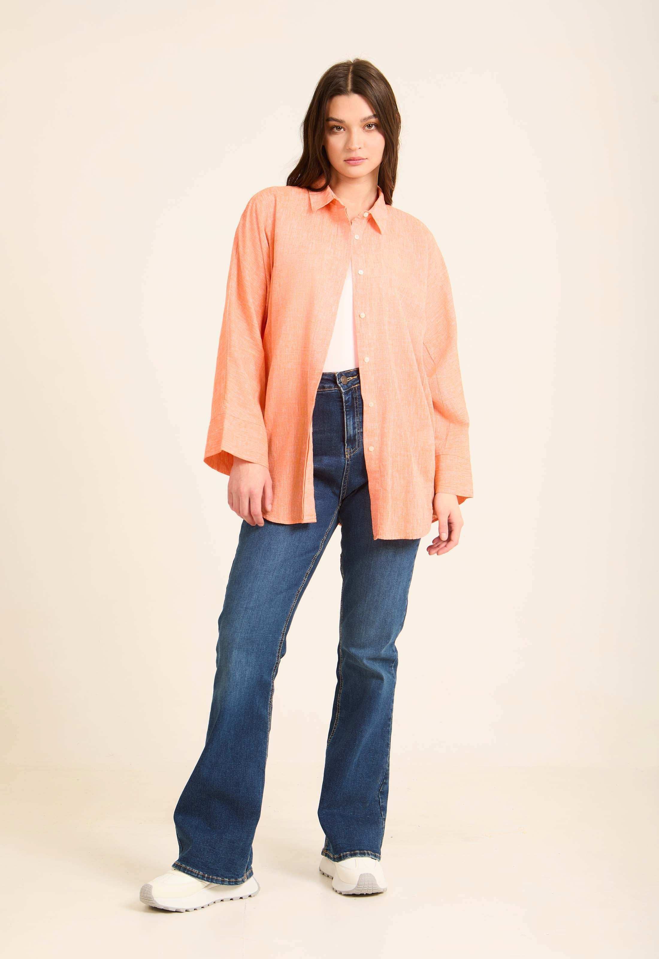 Versatile Oversized Linen Shirt
