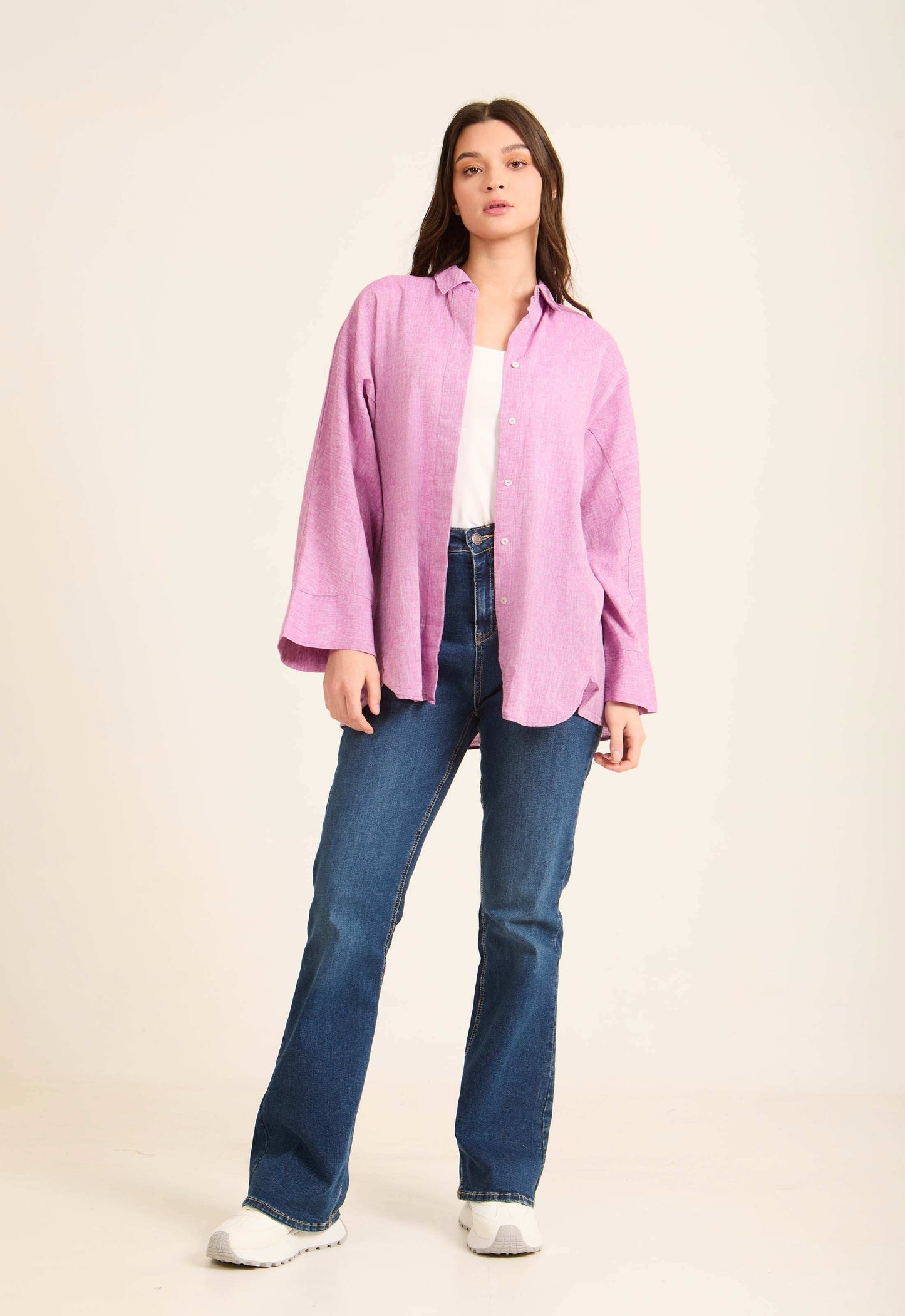 Versatile Oversized Linen Shirt