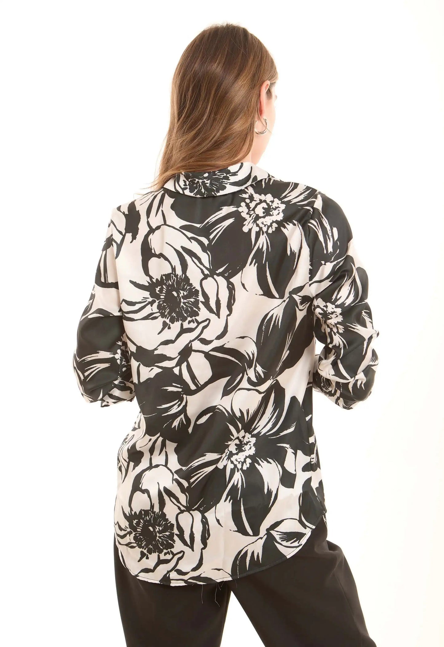 Bold Floral Print Shirt with Bright Colors
