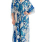 Deep V-Neck Patterned Maxi Dress