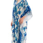 Deep V-Neck Patterned Maxi Dress