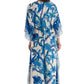 Deep V-Neck Patterned Maxi Dress