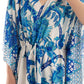 Deep V-Neck Patterned Maxi Dress