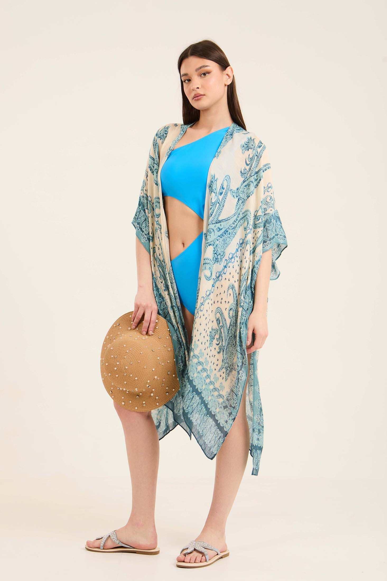 كيمونو نسائي متعدد الألوان