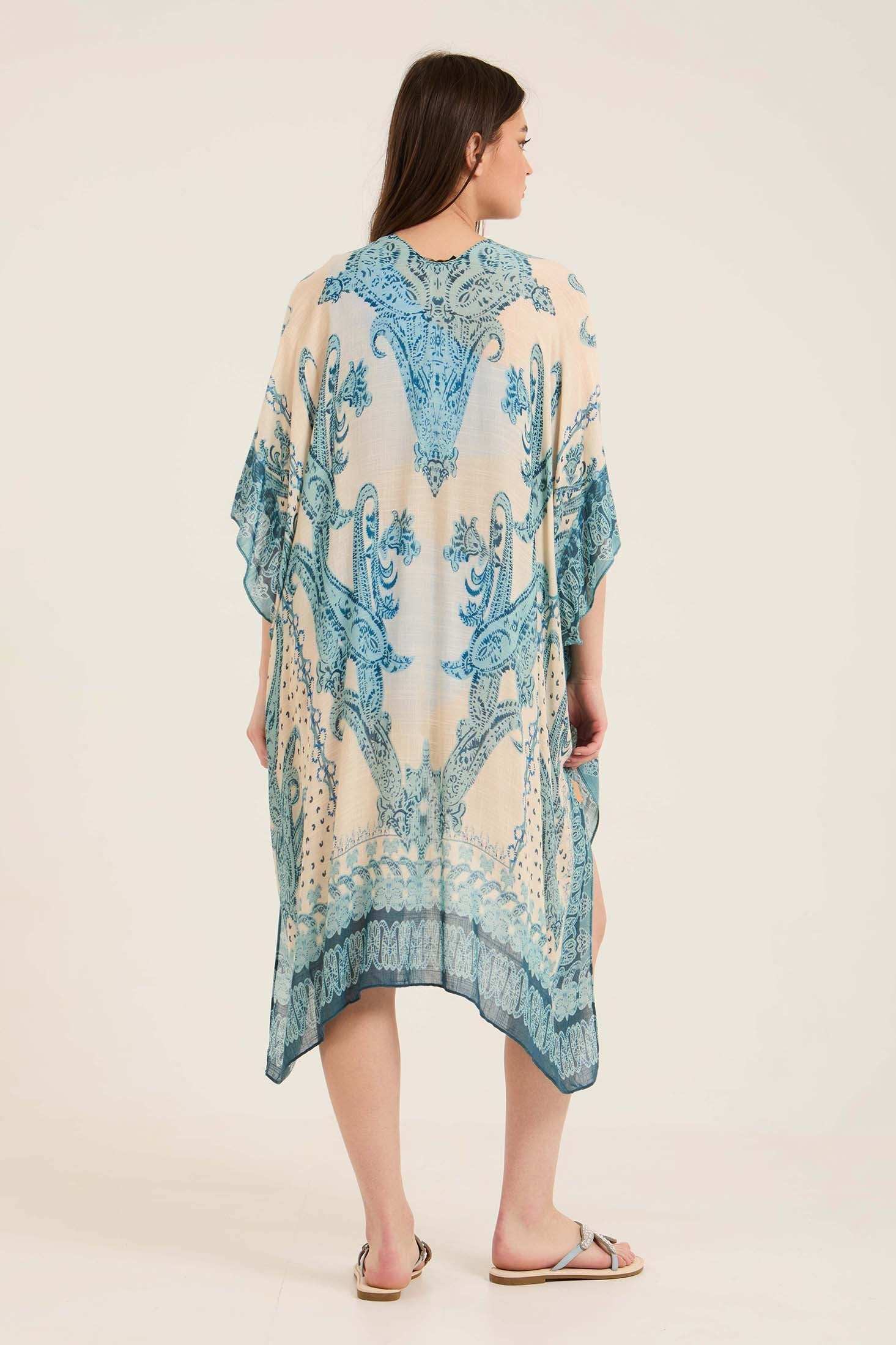 كيمونو نسائي متعدد الألوان