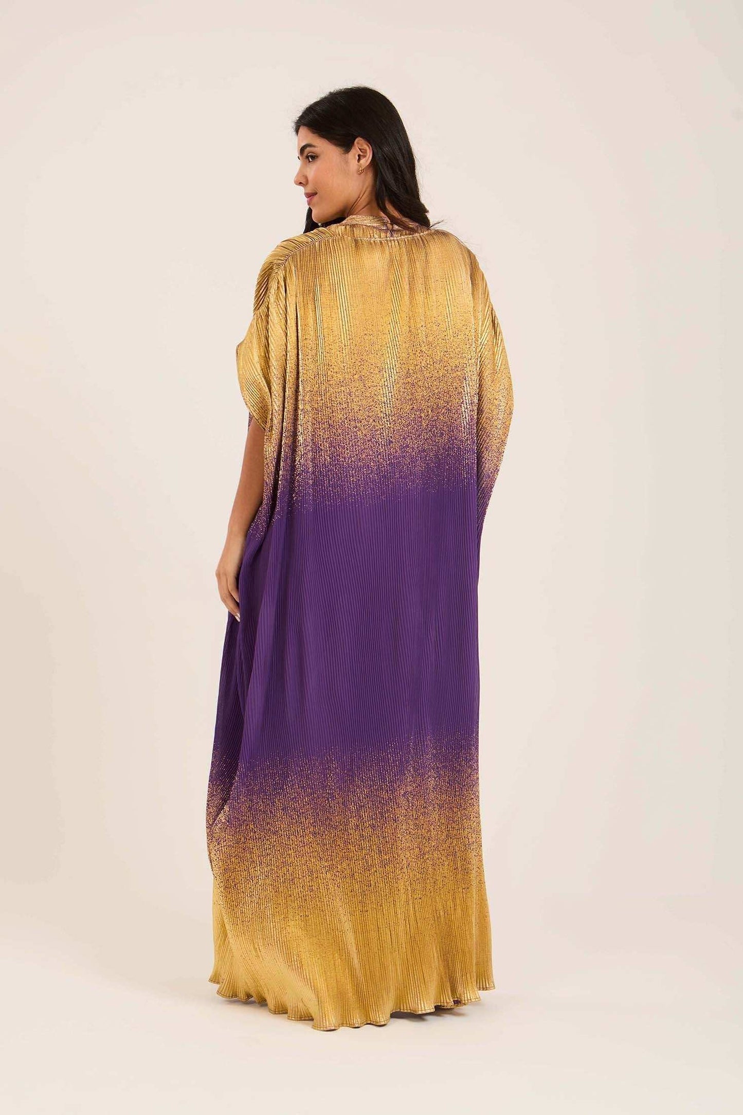 Loose Slip On Ribbed Kaftan Set