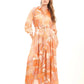 Soft Floral Pattern Summer Comfy Dress