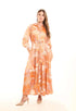 Soft Floral Pattern Summer Comfy Dress