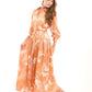 Soft Floral Pattern Summer Comfy Dress
