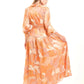 Soft Floral Pattern Summer Comfy Dress
