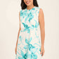 Pastel Floral Pattern Sleeveless Short Dress