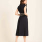 Double Breasted Belted Elegant Midi Dress