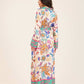 Colorful Flory Long Sleeves Maxi Dress