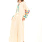 Colorful Embroidered Flory Comfy Maxi Dress