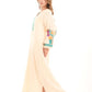 Colorful Embroidered Flory Comfy Maxi Dress