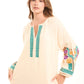 Colorful Embroidered Flory Comfy Maxi Dress