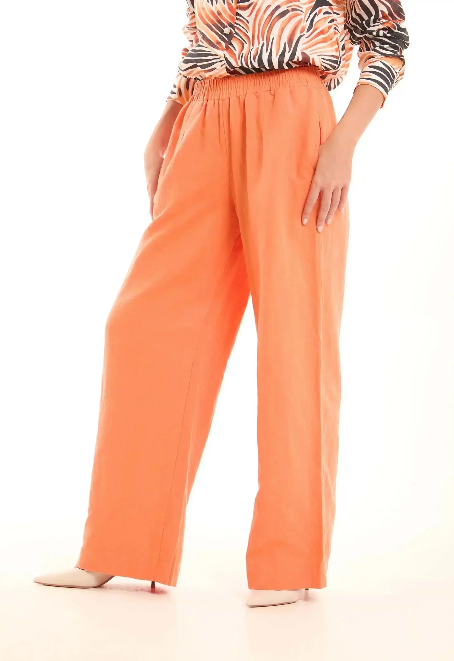 Relaxed Wide-Leg Linen Pants