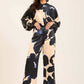 Flowing Printed Pants with Elegant Drape