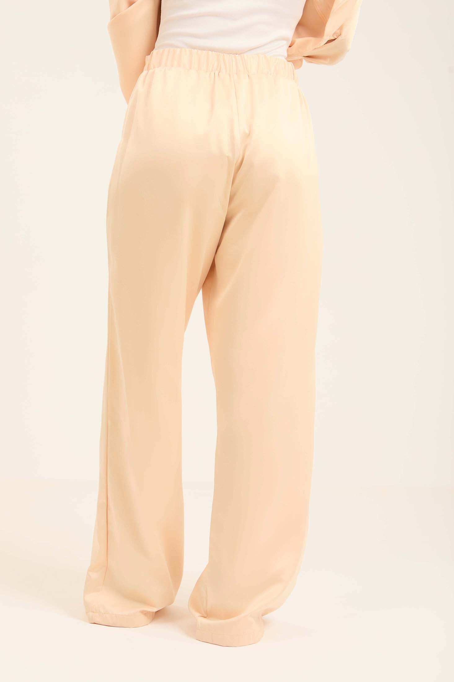Flowing Satin Pants with Soft Silhouette
