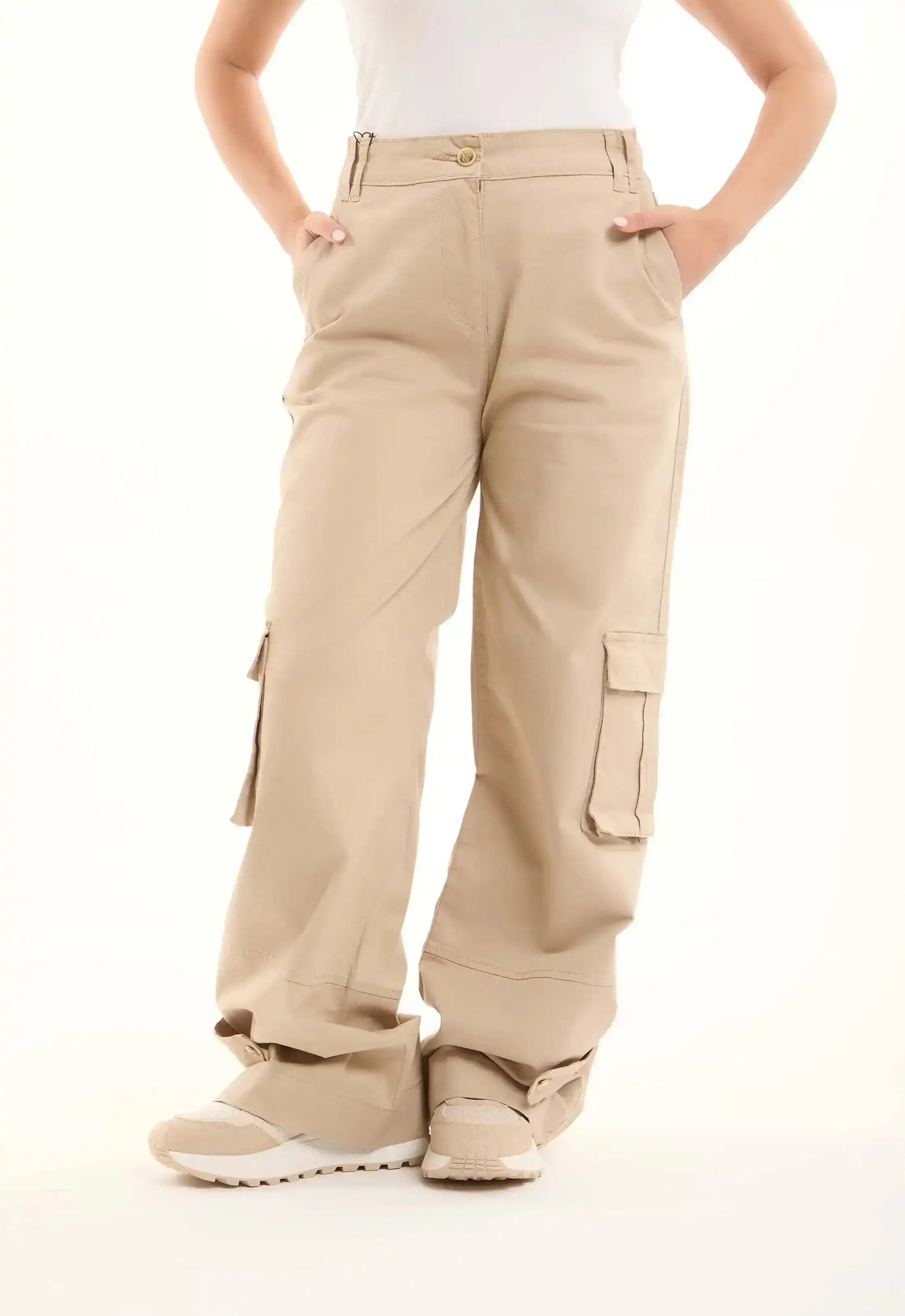 Cargo Straight-Leg Pants