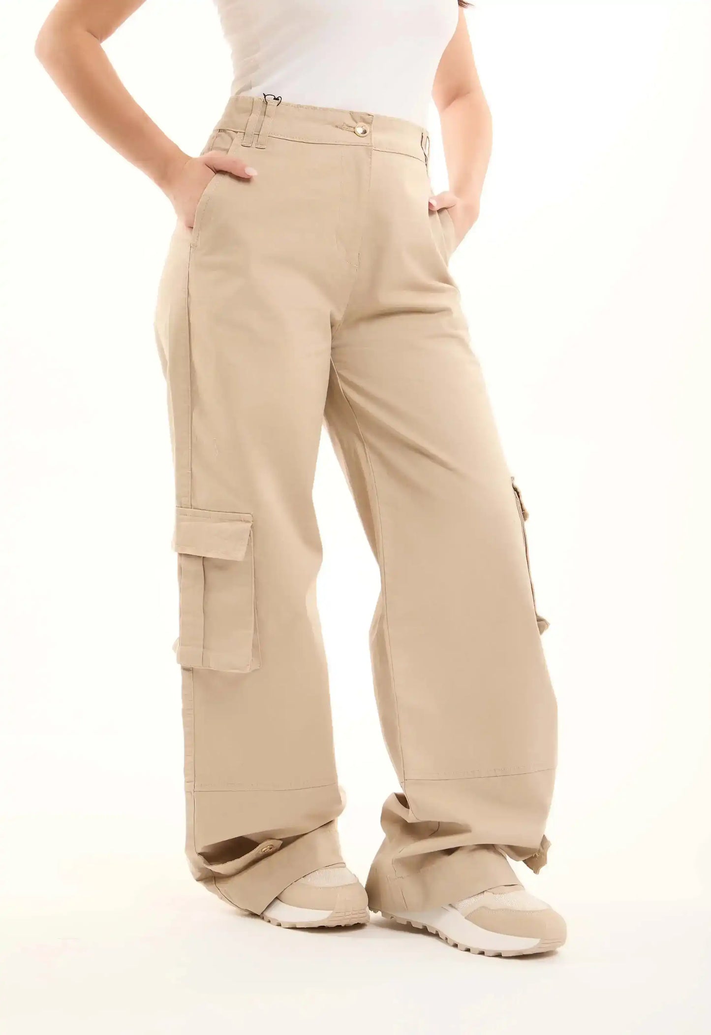 Cargo Straight-Leg Pants