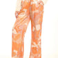 Cotton-Linen Wide-Leg Pants