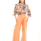 Cotton-Linen Pleated Wide-Leg Pants