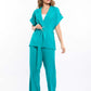 Rayon-Tencel Wide-Leg Pants