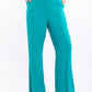 Rayon-Tencel Wide-Leg Pants
