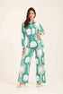 Retro Geometric Wide-Leg Pants