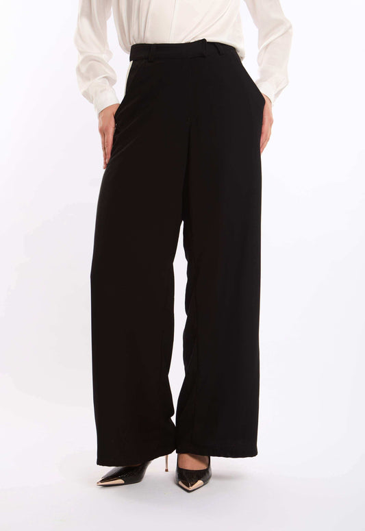 Elegant Wide-Leg Tailored Pants