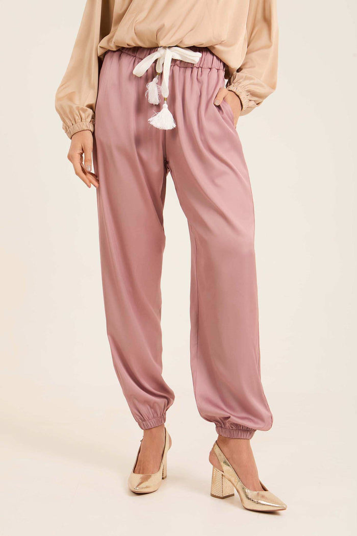 Elastic Waist with Drawstring Solid Sweatpants
